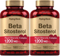 Piping Rock Beta Sitosterol for Men – 1200 mg, 180 Softgels | Plant Sterols Complex, Non-GMO, Gluten Free (Pack of 2)