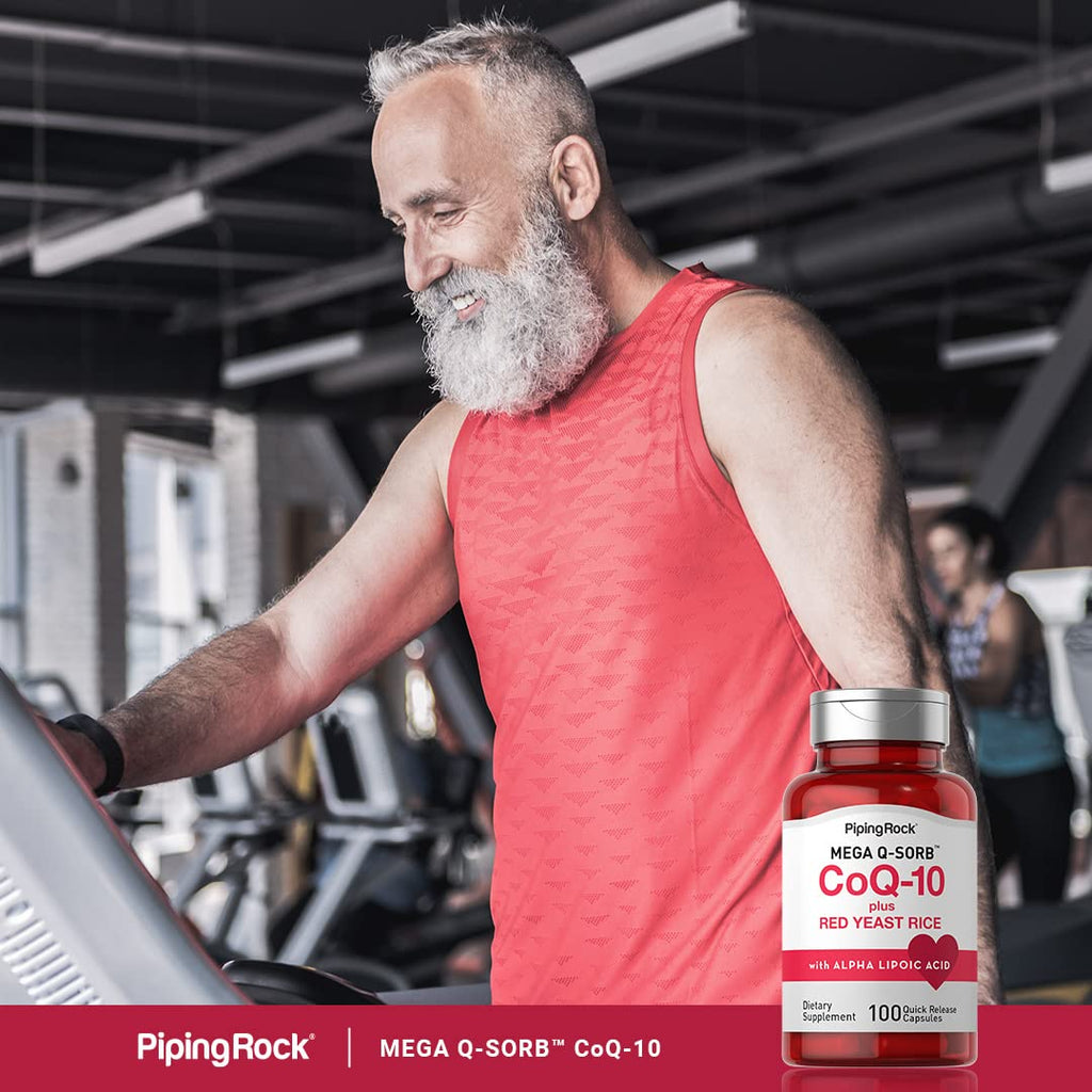 CoQ10 with Red Yeast Rice & Alpha Lipoic Acid – 100 Capsules (Pack of 2) | Non-GMO, Gluten Free