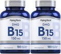 Piping Rock DMG Supplement - B15 150 mg | 180 Capsules | Non-GMO, Gluten Free (Pack of 2)
