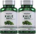 Piping Rock Kale Extract Capsules 800mg – 120 Count (Pack of 2) | Gluten Free & Non-GMO
