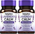 Piping Rock Lavender Calm Pills 80mg – 90 Softgels (Pack of 2) – Non-GMO, Gluten Free