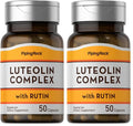 Piping Rock Luteolin Supplement 100mg | 50 Capsules | Rutin Complex | Vegetarian, Non-GMO, Gluten Free (Pack of 2)