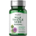 Piping Rock Milk Thistle 3000mg - 100 Capsules | Concentrated Herbal Extract | Non-GMO, Gluten Free