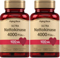 Piping Rock Nattokinase Supplement 4000 FU - 100mg, 150 Capsules, Non-GMO, Gluten Free (Pack of 2)