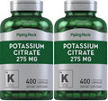 Piping Rock Potassium Citrate Supplement | 275 mg | 400 Capsules | Non-GMO, Gluten Free (Pack of 2)