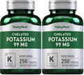 Piping Rock Chelated Potassium 99 mg – 250 Caplets | Potassium Gluconate
