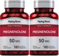 Piping Rock Pregnenolone 50 mg – 180 Capsules (Pack of 2)
