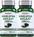 Piping Rock Shilajit Capsules 2000mg – 90 Count | Pack of 2 | Non-GMO, Gluten Free