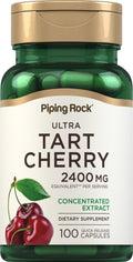 Piping Rock Tart Cherry Capsules | 2400 mg | 100 Count | Concentrated Extract | Non-GMO, Gluten Free Supplement