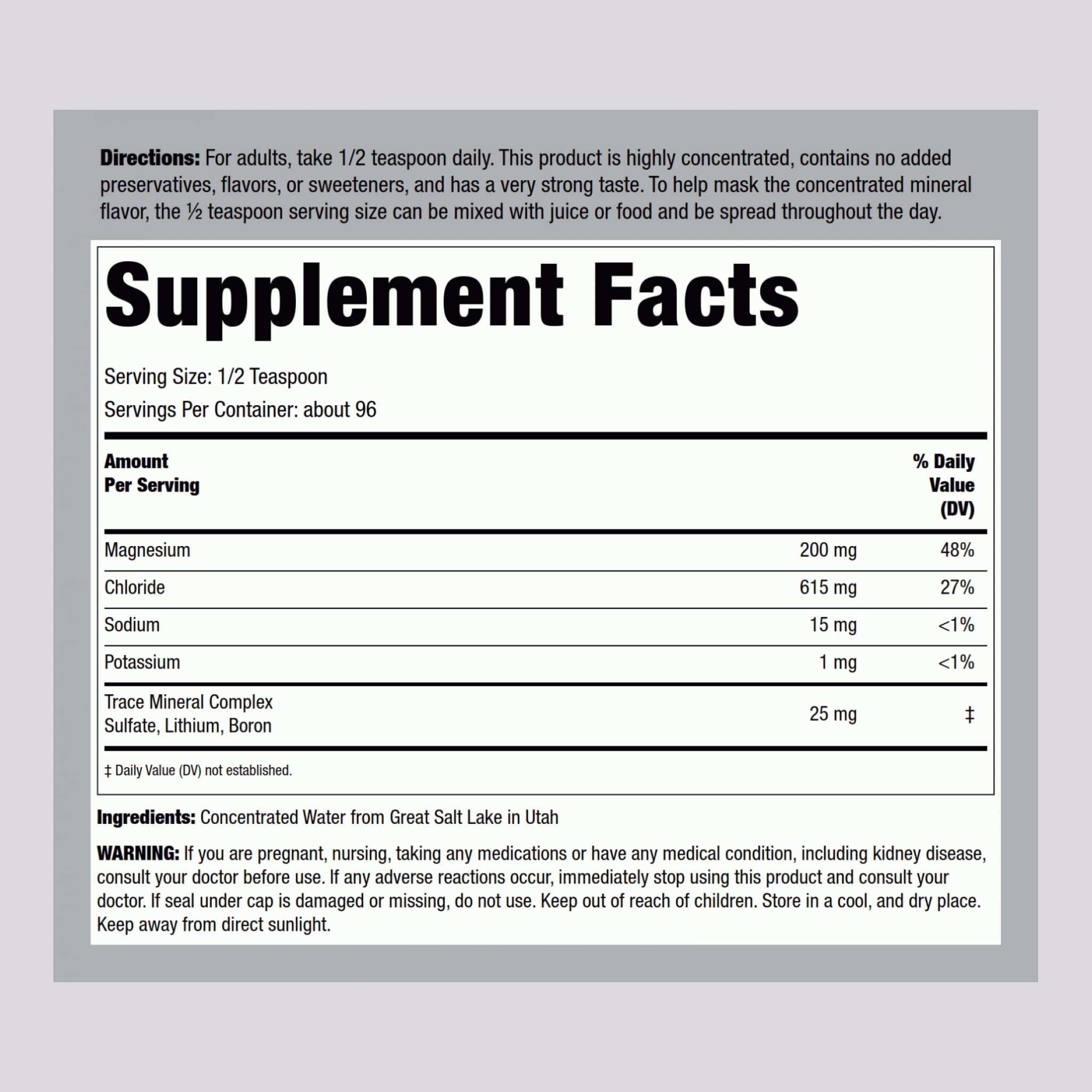 Piping Rock Trace Mineral Liquid – 8 fl oz, Therapeutic Grade, Non-GMO & Gluten Free | Pack of 2