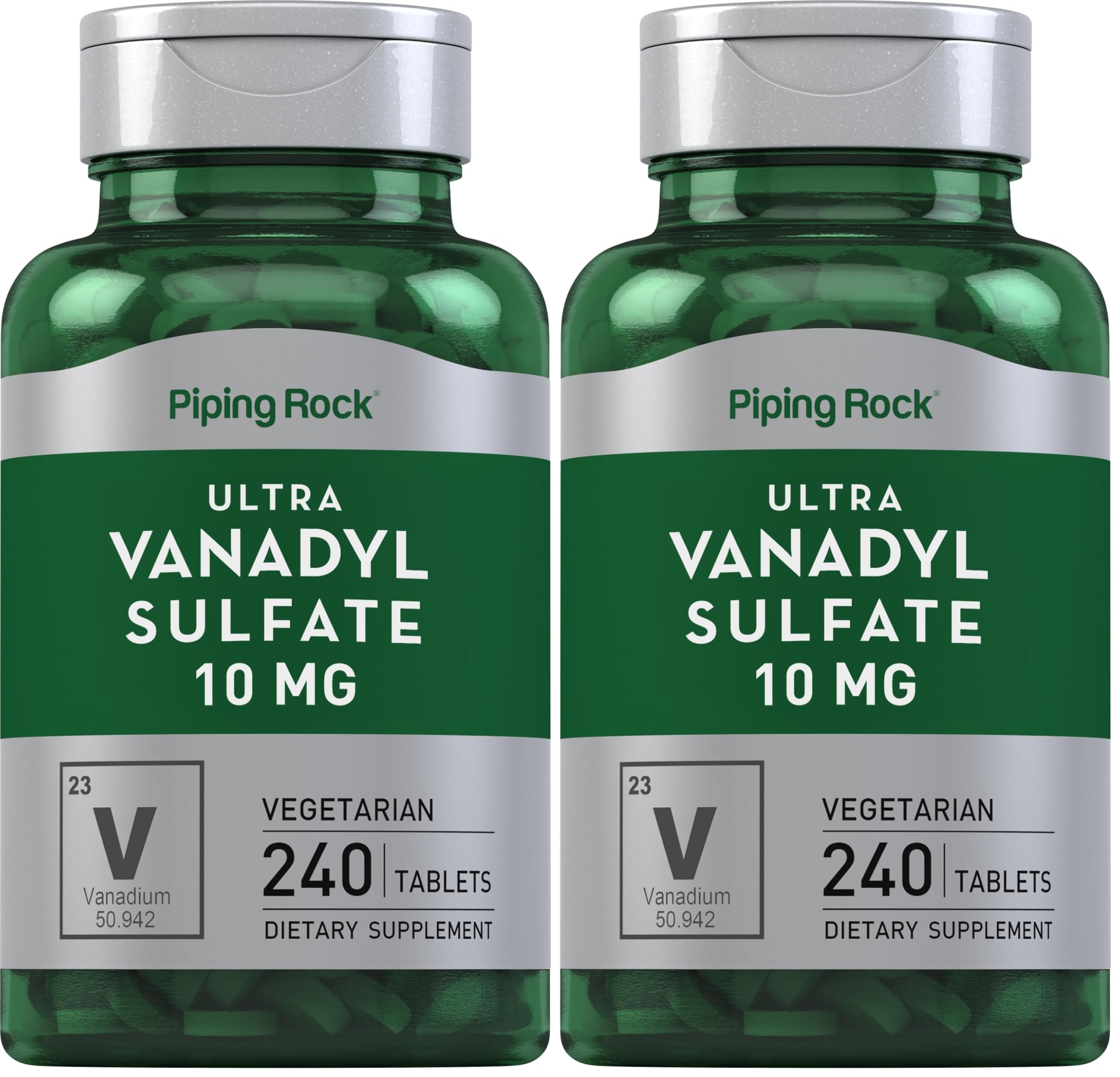 Piping Rock Vanadyl Sulfate 10 mg | 240 Tablets | Ultra Complex | Pack of 2