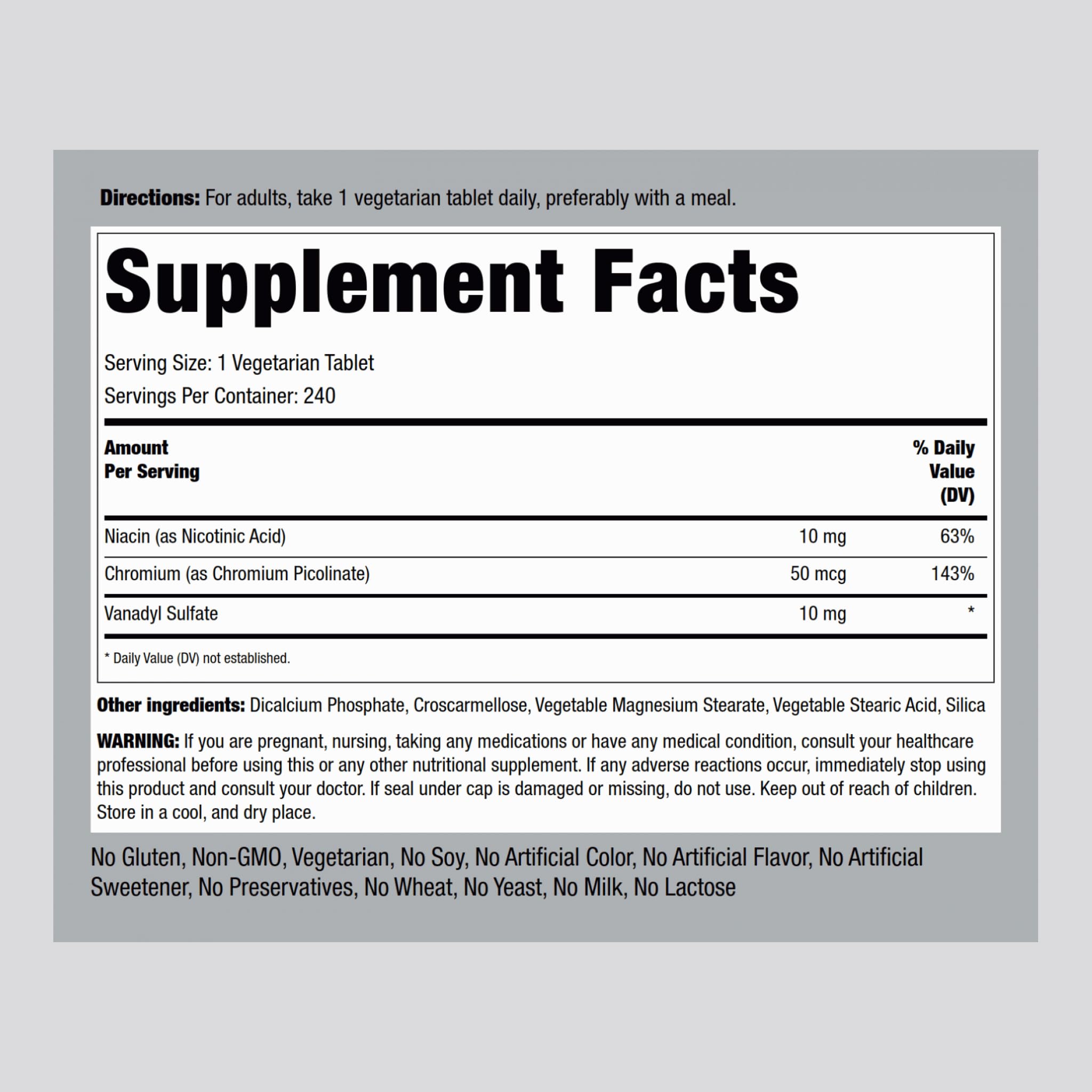 Piping Rock Vanadyl Sulfate 10 mg | 240 Tablets | Ultra Complex | Pack of 2