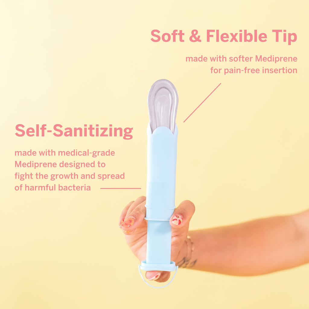 Pixie Cup Pixie 2 Menstrual Discs & Applicator Bundle – Medical-Grade Silicone, Reusable, 5 & 7 Tampon Capacity