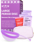 Pixie Cup Menstrual Disc - 100% Medical-Grade Silicone | 12-Hour Wear, 7-Tampon Capacity (Large)