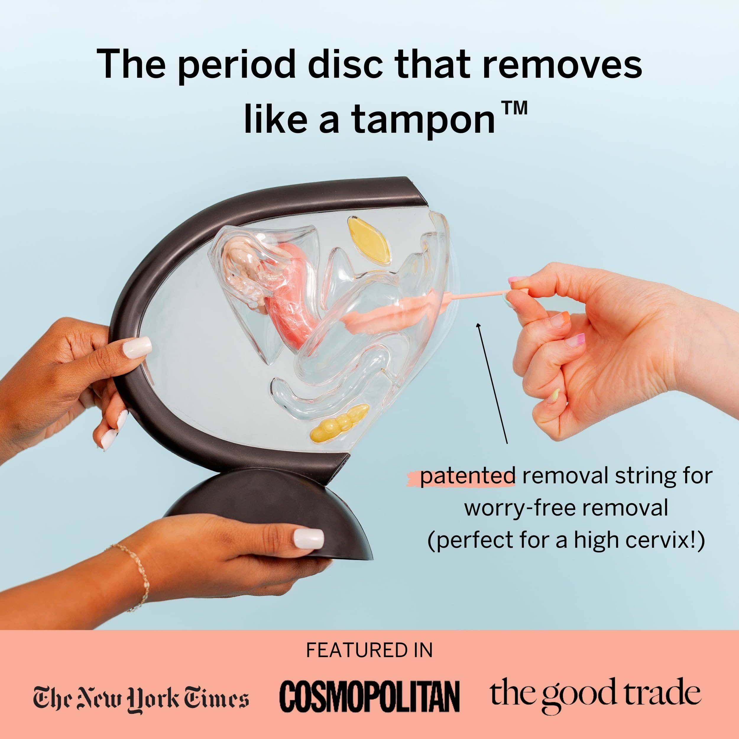 Pixie Cup Pixie 2 Menstrual Discs & Applicator Bundle – Medical-Grade Silicone, Reusable, 5 & 7 Tampon Capacity