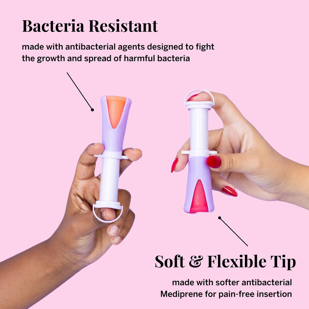 Pixie Cup 2-Cup Menstrual Cup & Applicator Bundle — Medical-Grade Silicone, Metal-Free