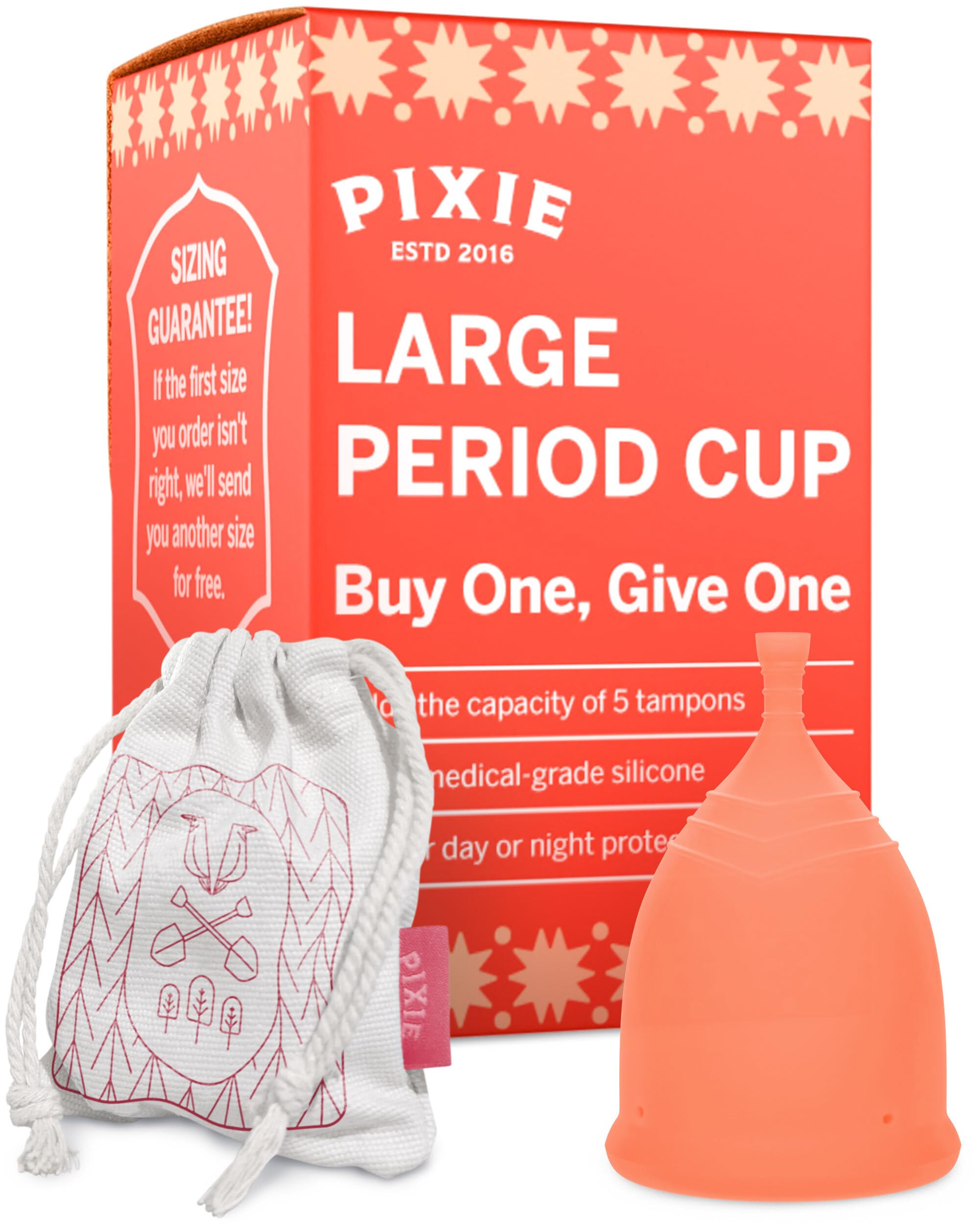 Pixie Cup - Soft, Reusable Menstrual Cup | 100% Medical-Grade Silicone | Buy One Give One