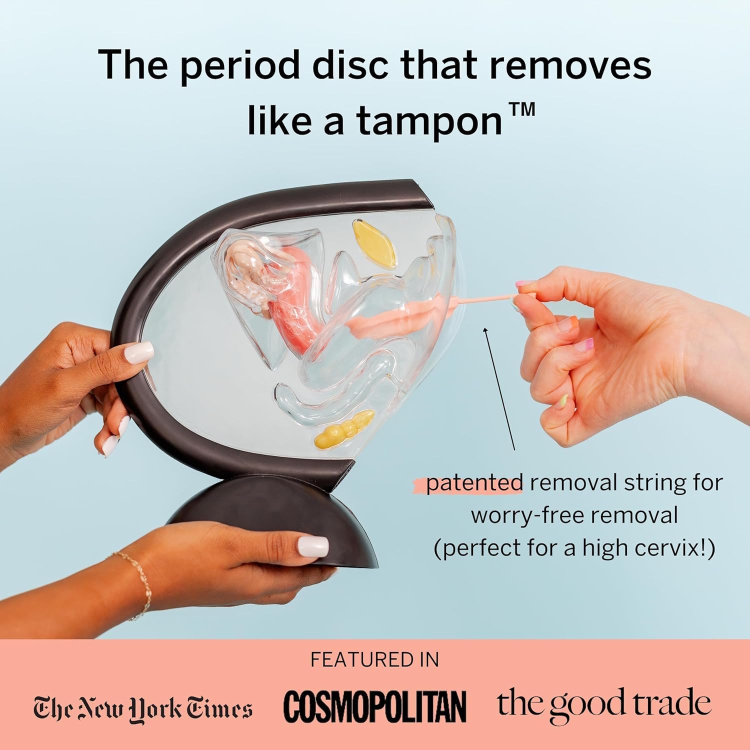 Pixie Menstrual Disc - No Metals or Toxins, 100% Medical-Grade Silicone | 12-Hour Wear, 7-Tampon Capacity