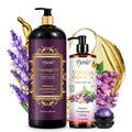 Pjordo 2 Pack Massage Oils Set | Lavender & Lilac Aromatherapy with Roller Ball
