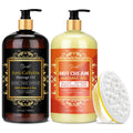 Pjordo Anti Cellulite Massage Oil & Hot Cream Set – 8 oz Each