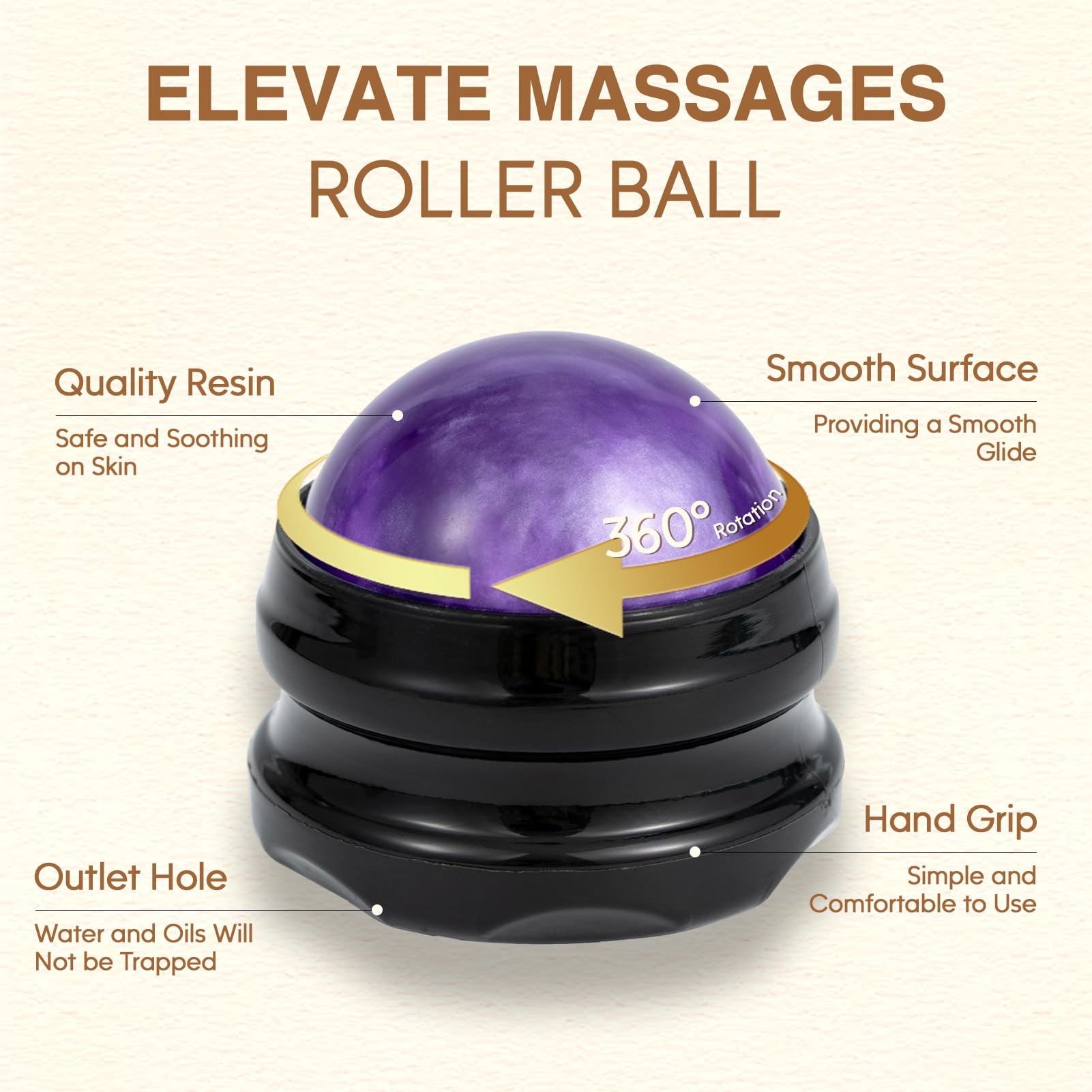 Pjordo 3 Pack Massage Oils & Roller Ball – Vanilla, Lavender & Arnica | Spa Gift Set