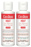 Pkg of 2 CryoDerm Heat Lotion 4 oz