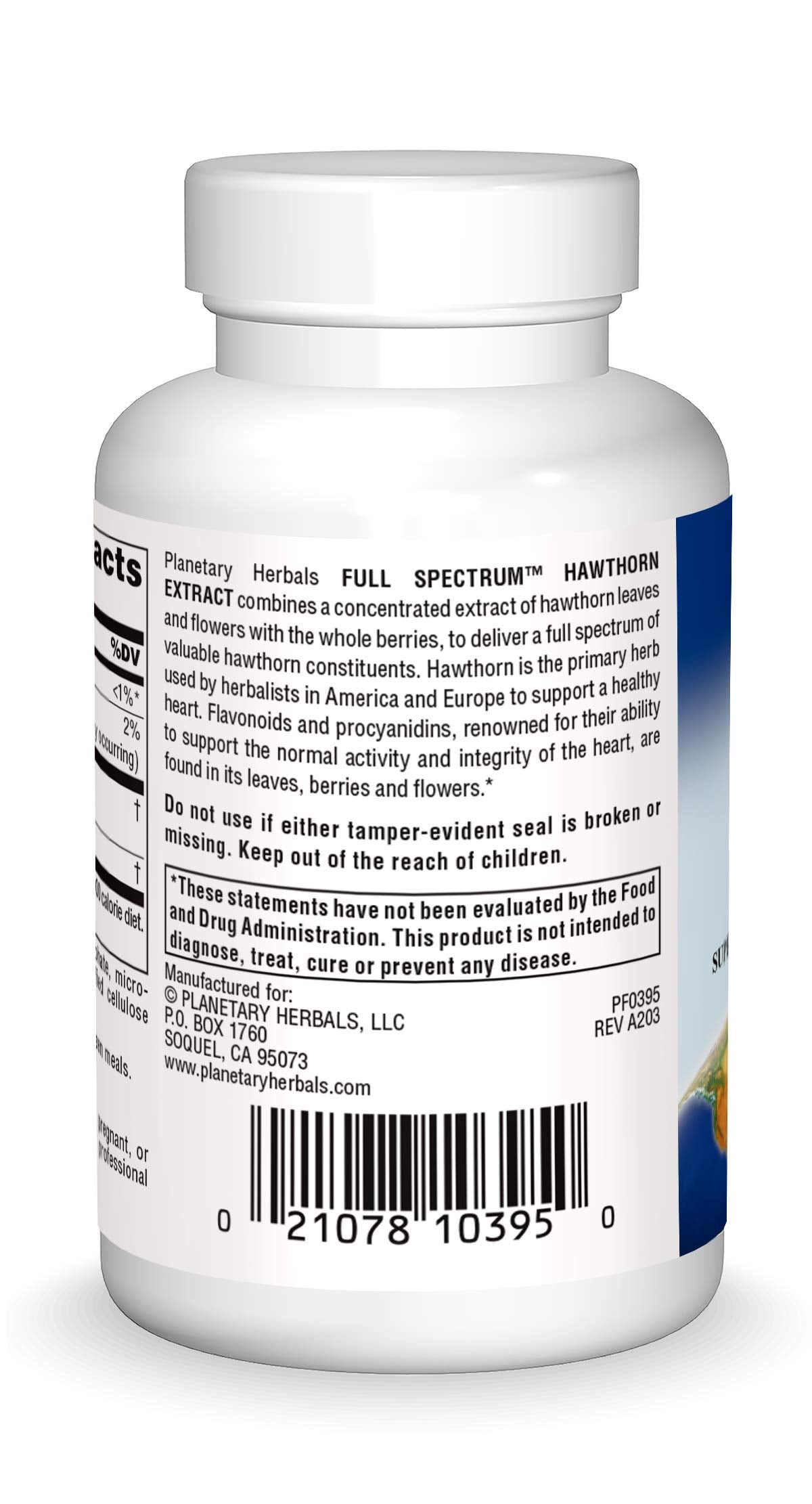 Planetary Herbals Full Spectrum Hawthorn Extract Tablets, 30 Count – Heart Health Support