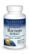 Planetary Herbals Full Spectrum Hawthorn Extract Tablets, 30 Count – Heart Health Support