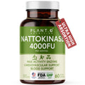 PLANT.O NUTRITION Nattokinase Supplement - 4000 FU, Heart Health - 60 Veggie Capsules - Made in USA