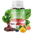 PLANT.O NUTRITION SuperGreens Gummies – Immunity, Gut & Cognition Support | Watermelon & Strawberry | 60 Gummies