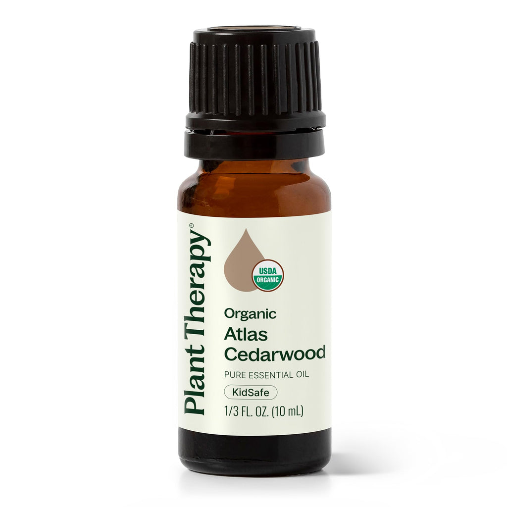 Plant Therapy Atlas Cedarwood Essential Oil – 100% Pure, USDA Organic, 10 mL