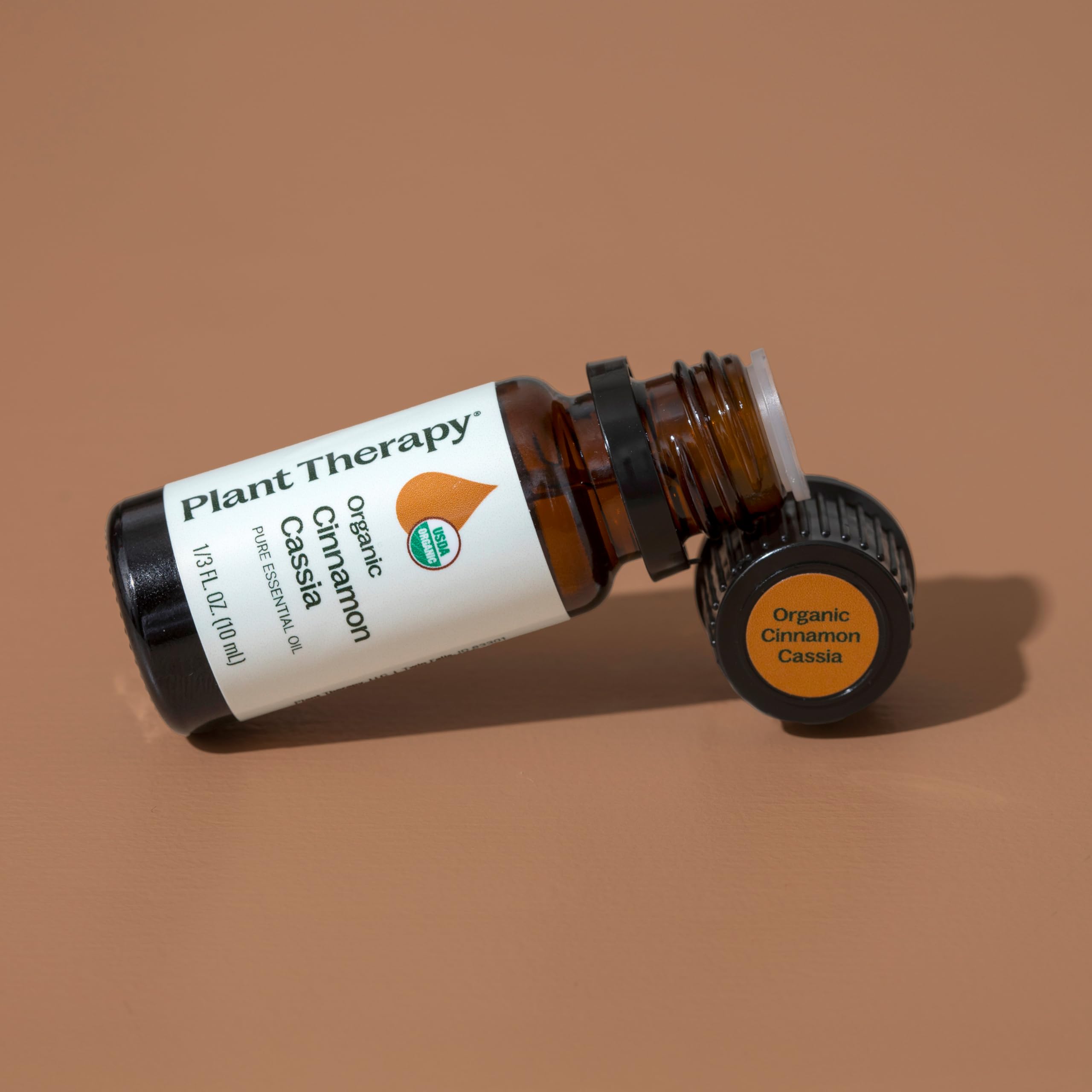 Plant Therapy USDA Organic Cinnamon Cassia Essential Oil 10 mL – 100% Pure, Therapeutic Grade