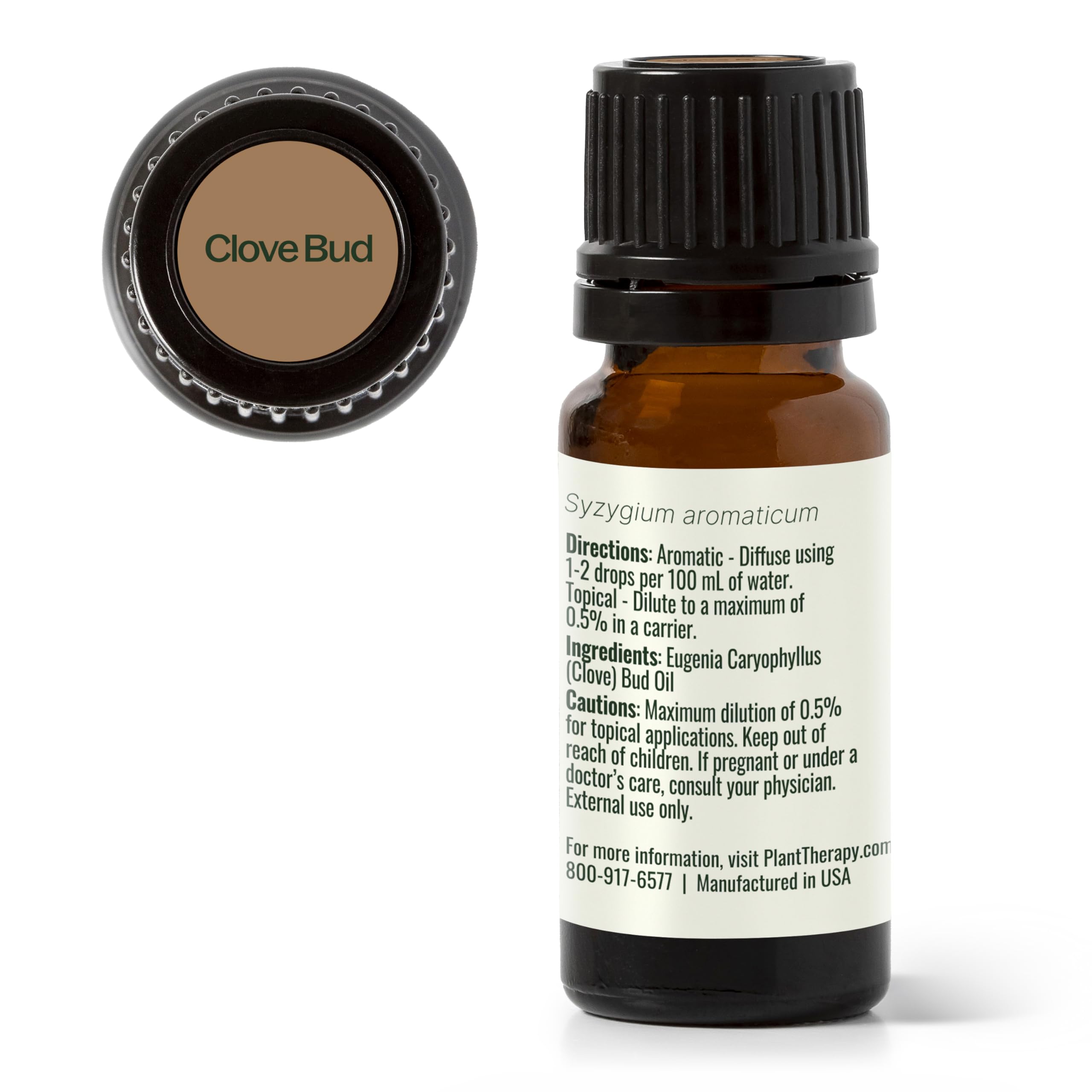 Plant Therapy Clove Bud Essential Oil 100% Pure & Undiluted - Therapeutic Grade, 10 mL