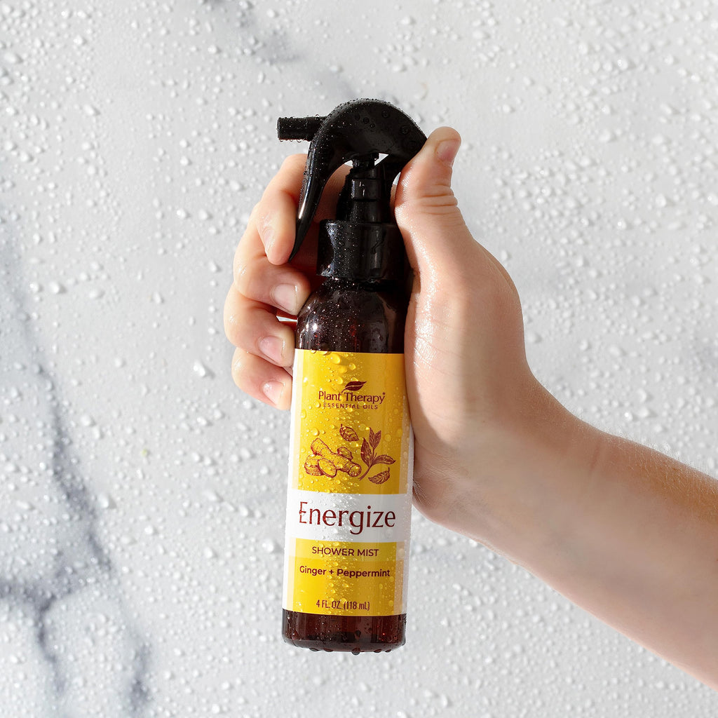 Plant Therapy Energize Shower Steamer Mist - 4 oz | Aromatherapy Spray for Energy