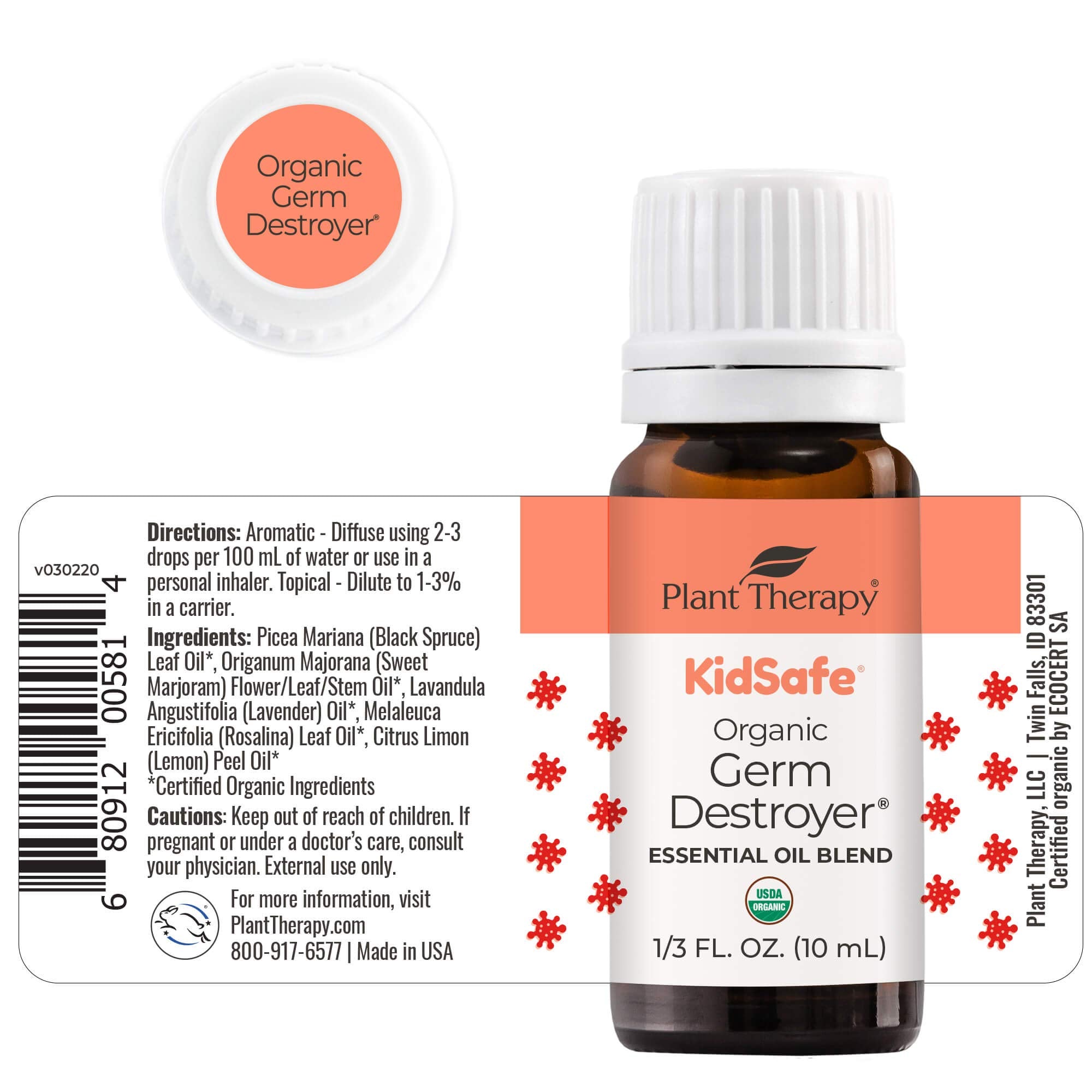 Plant Therapy KidSafe Destroyer Essential Oil Blend 10 mL | 100% Pure