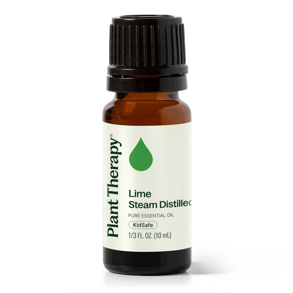 Plant Therapy Lime Steam Distilled Essential Oil 10 mL – 100% Pure, Therapeutic Grade