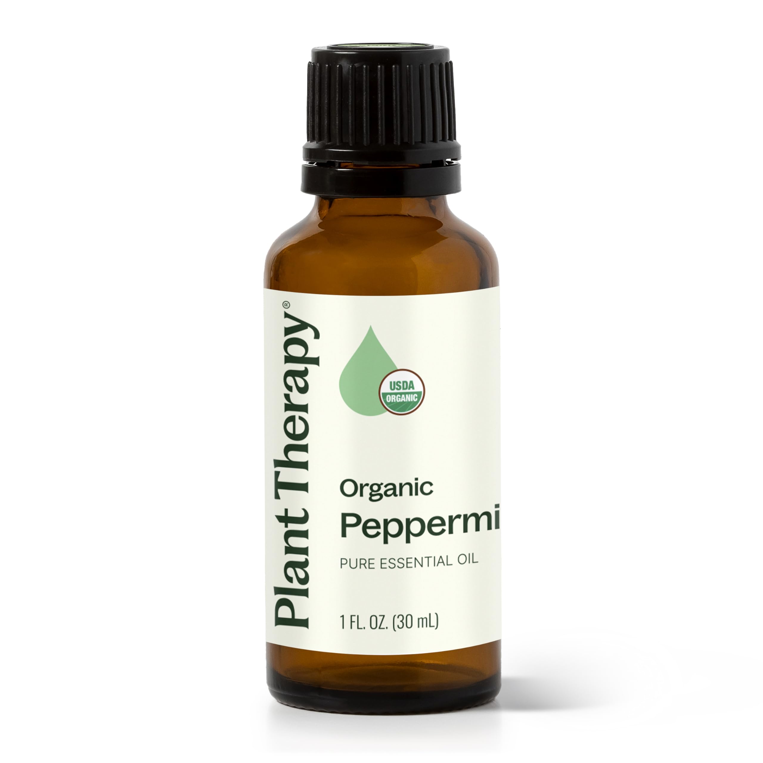 Plant Therapy Organic Peppermint Essential Oil 30 mL - 100% Pure, USDA Organic