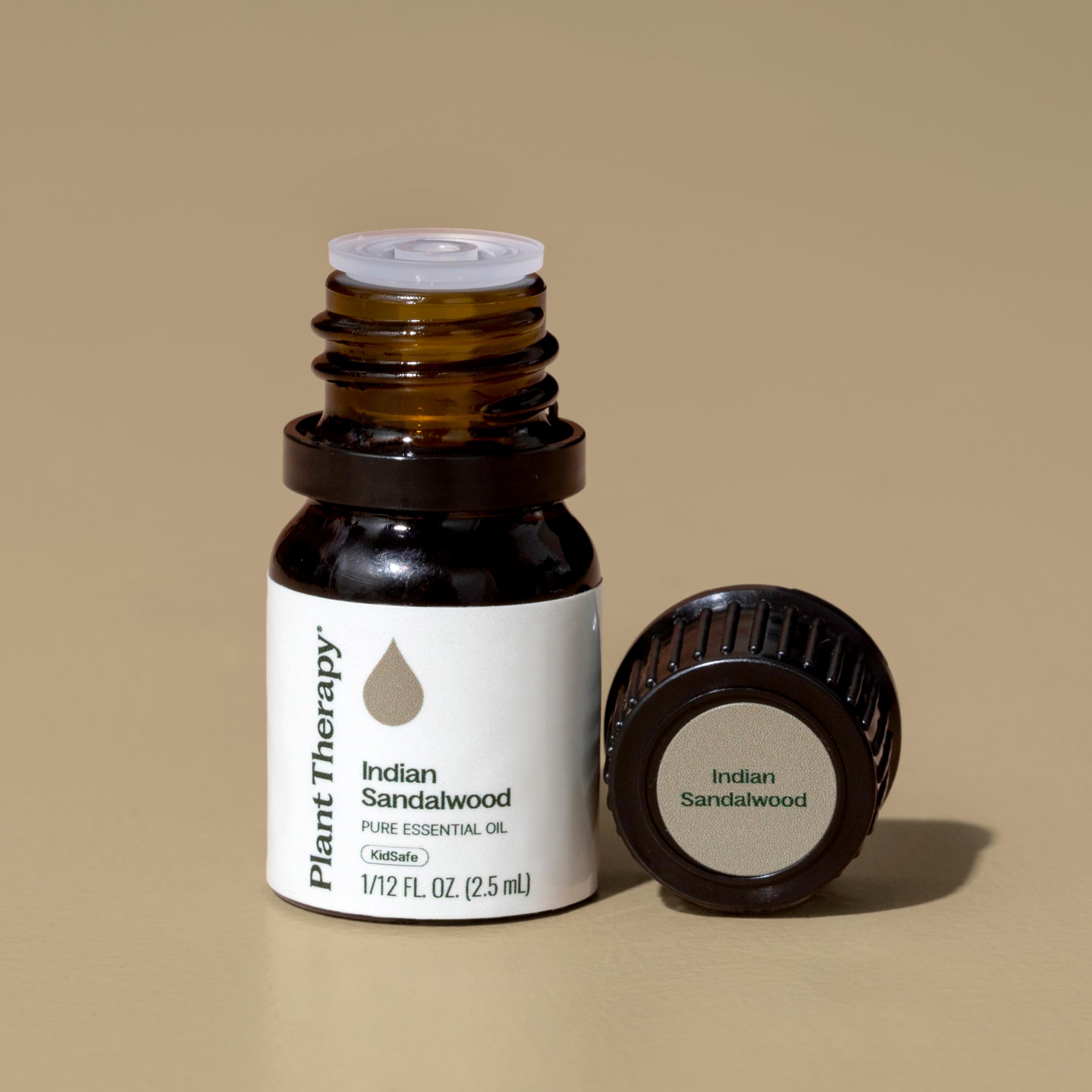 Plant Therapy Sandalwood Indian Essential Oil 2.5 mL – 100% Pure, Therapeutic Grade