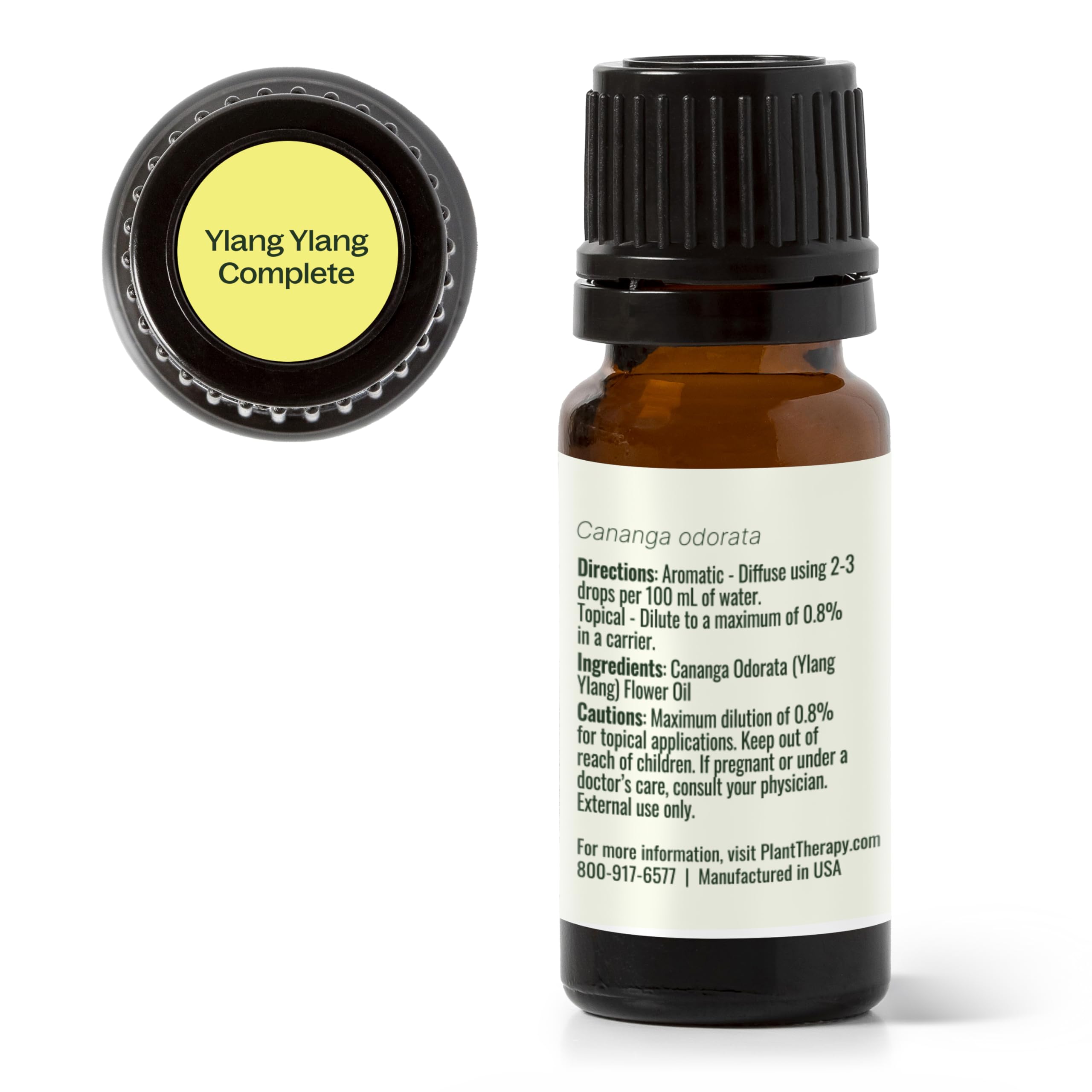 Plant Therapy Ylang Ylang Complete Essential Oil – 100% Pure, Undiluted, Therapeutic Grade, 10 mL