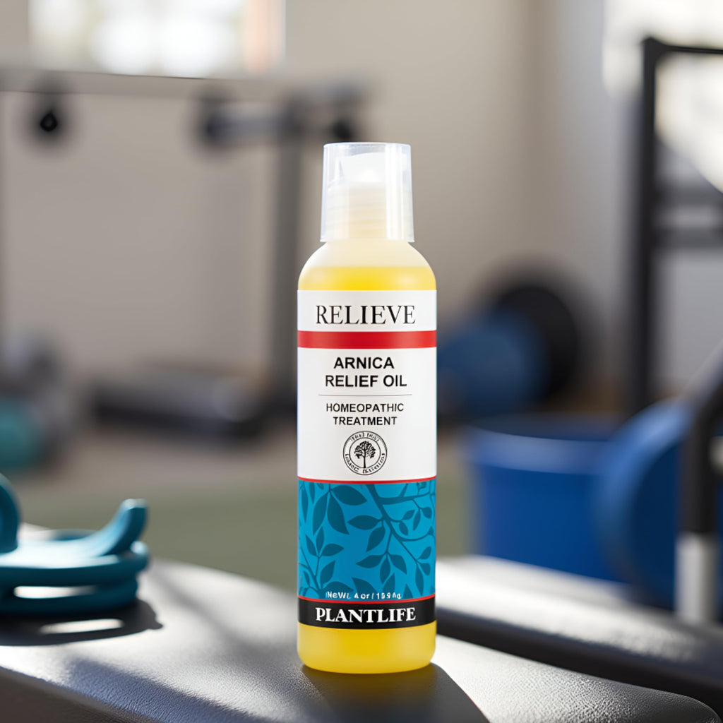 Plantlife Arnica Relieve Oil – Homeopathic Relief for Everyday Use, Made in California