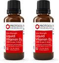 Protocol For Life Balance Liquid Vitamin D3 2000 IU - Immune Support, Bone & Teeth Health (Pack of 2)