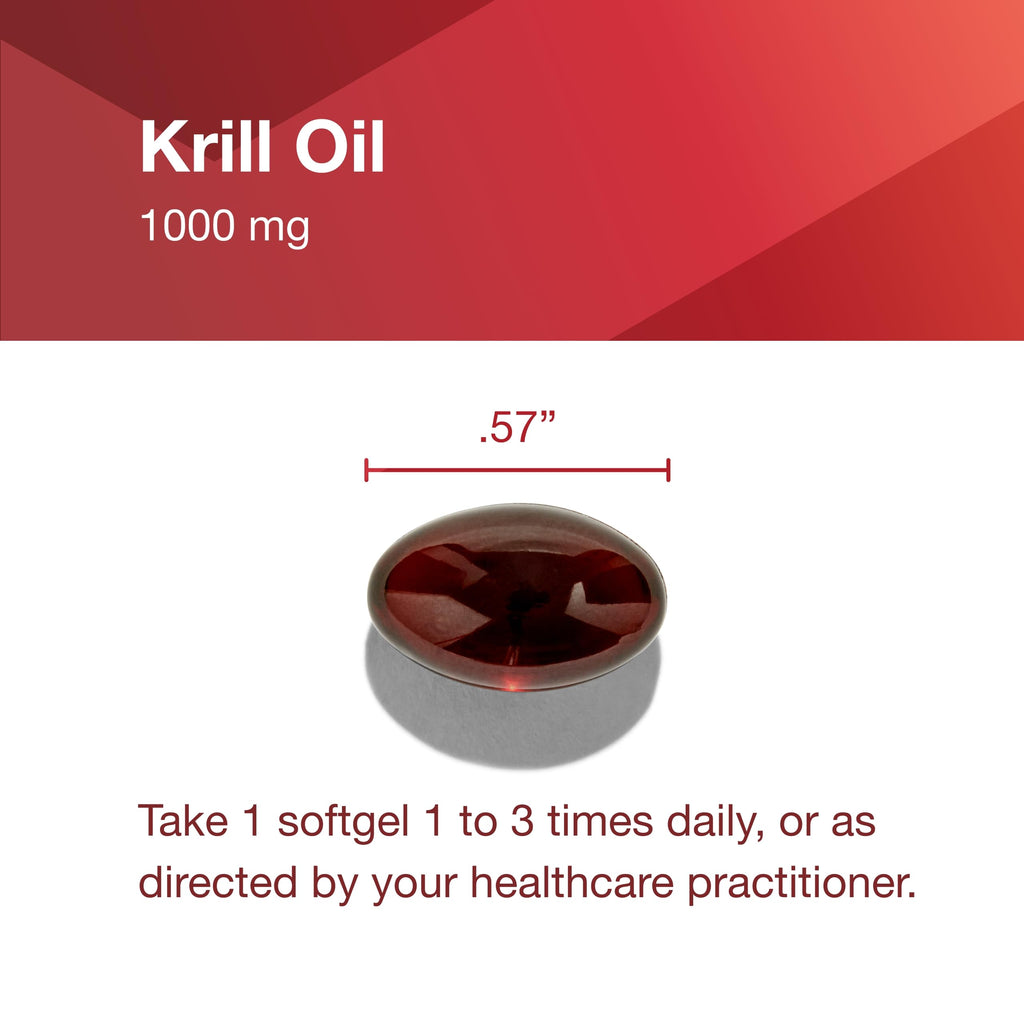 PROTOCOL FOR LIFE BALANCE Krill Oil 1,000mg – Extra Strength DHA & EPA Krill Oil with Astaxanthin (60 Softgels)