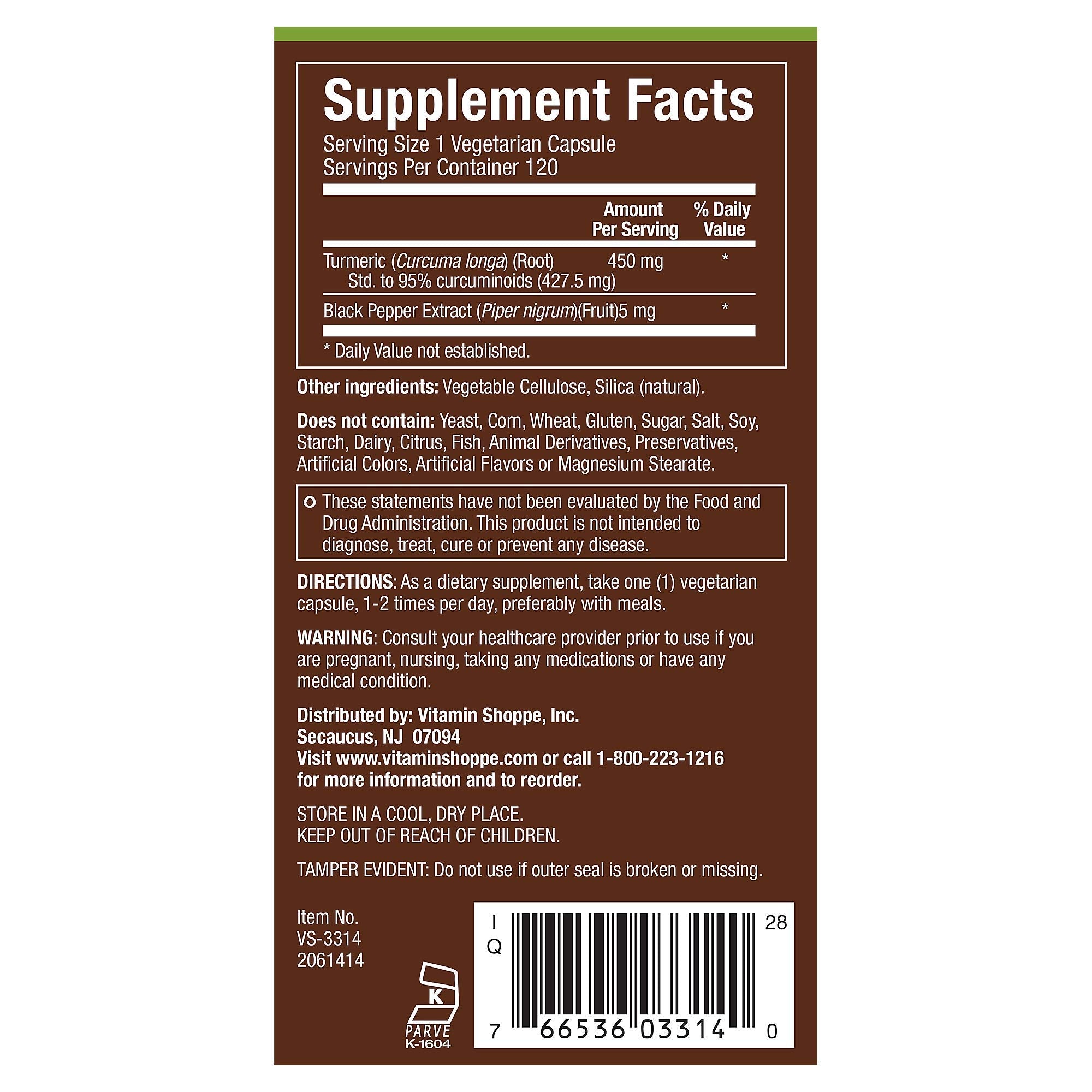 plnt Turmeric - Natural Non-GMO Turmeric Root for Joint Mobility & Antioxidant Support (120 Veg Capsules)