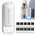 Plug-in Waterless Diffuser Starter Kit – 5 Oils, 700 sq ft Coverage, White