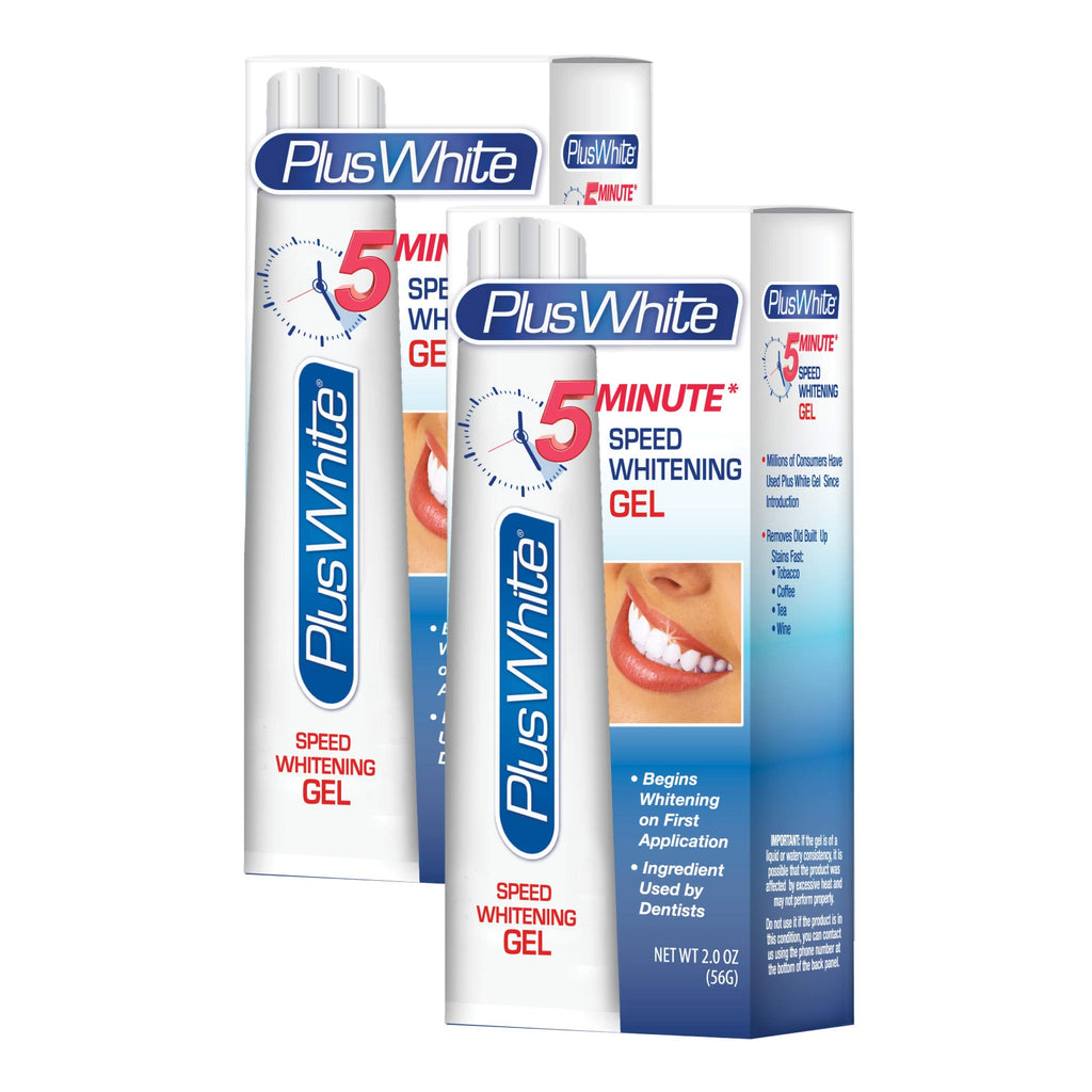 Plus White Speed Whitening Gel - 5 Minute Teeth Whitening (2 oz, Pack of 2)