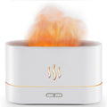 PLUWEL Flame Diffuser Humidifier – Auto Off, 180ml, Realistic Flame LED, 2 Brightness Modes