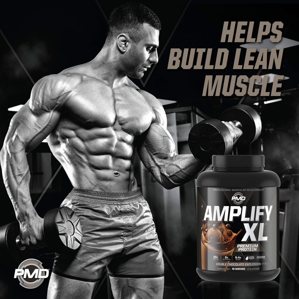 PMD Sports Amplify XL Premium Whey Protein + Greens Blend – 48 Servings
