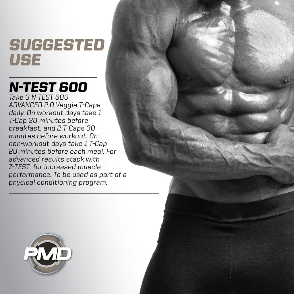 PMD N-Test 600: Advanced Nitric Oxide Booster for Men – 600mg Testofen
