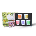 Podaras Home 12% Essential Oil Soy Wax Samplers — Gift Set of 5 Candles (45g each)