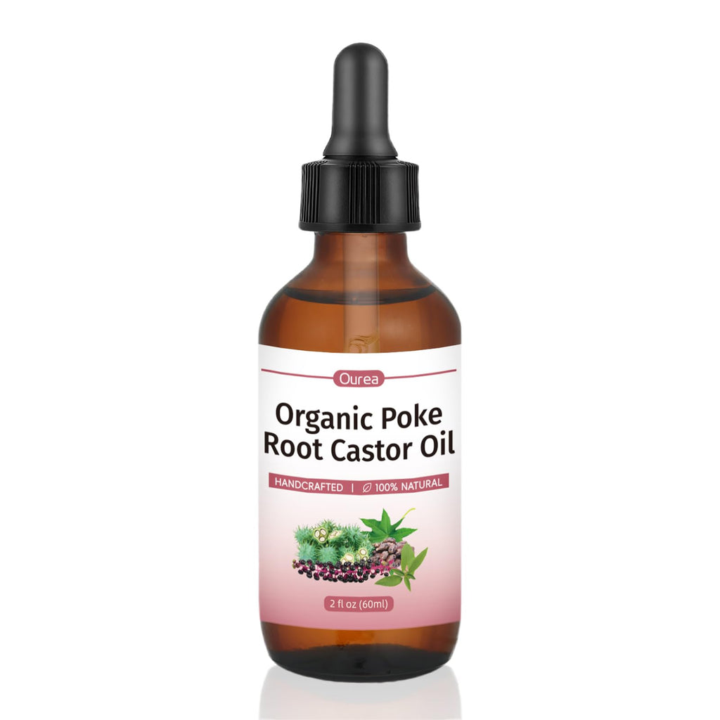 Organic Poke Root Castor Oil – 2 fl oz | Lymphatic Support & Women’s Health